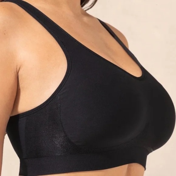 Truekind® Daily Comfort Wireless Shaper Bra  Black 2X - Picture 5 of 7